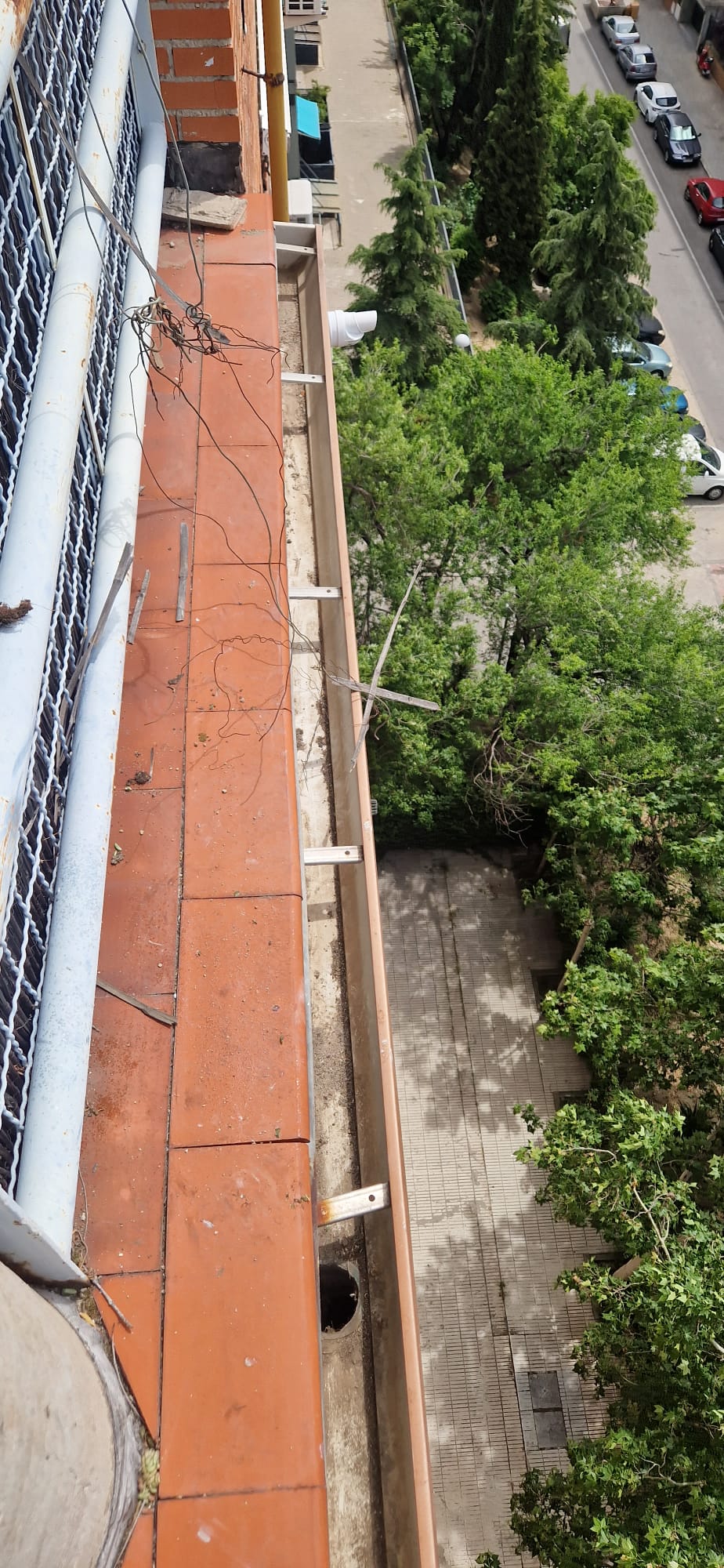 Limpieza de canalón